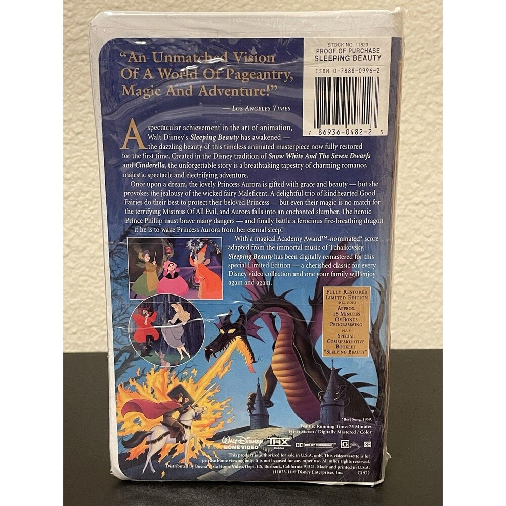 Sleeping Beauty (1997, VHS, Limited Edition) Brand NEW SEALED - Picture 4 of 4